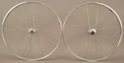 H Plus Son H + PLUS SON TB14 Silver MICHE Track Hubs Fixed Gear Wheels Wheelset FX/FX 32H