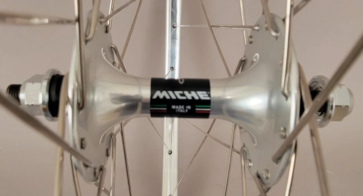 H Plus Son H + PLUS SON TB14 Silver MICHE Track Hubs Fixed Gear Wheels Wheelset FX/FX 32H 6 H Plus Son H + PLUS SON TB14 Silver MICHE Track Hubs Fixed Gear Wheels Wheelset FX/FX 32H - Image 6