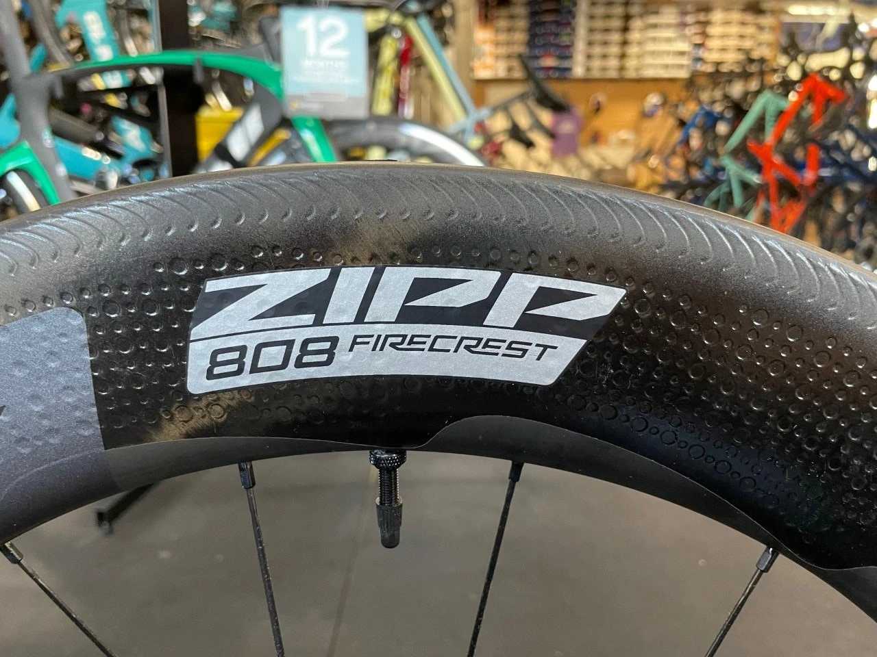 Zipp 808 Firecrest Carbon Tubeless Rim Brake Wheelset SRAM 10/11sp 5 Zipp 808 Firecrest Carbon Tubeless Rim Brake Wheelset SRAM 10/11sp - Image 5