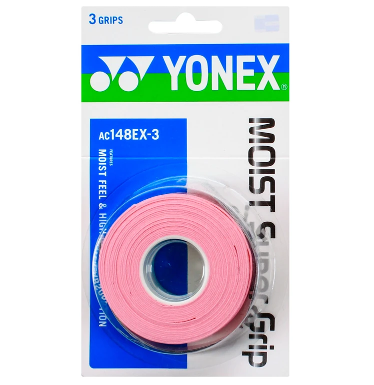 Yonex Moist Super Grip Overgrip 3 Pack (Pink) 3 Yonex Moist Super Grip Overgrip 3 Pack (Pink) - Image 3
