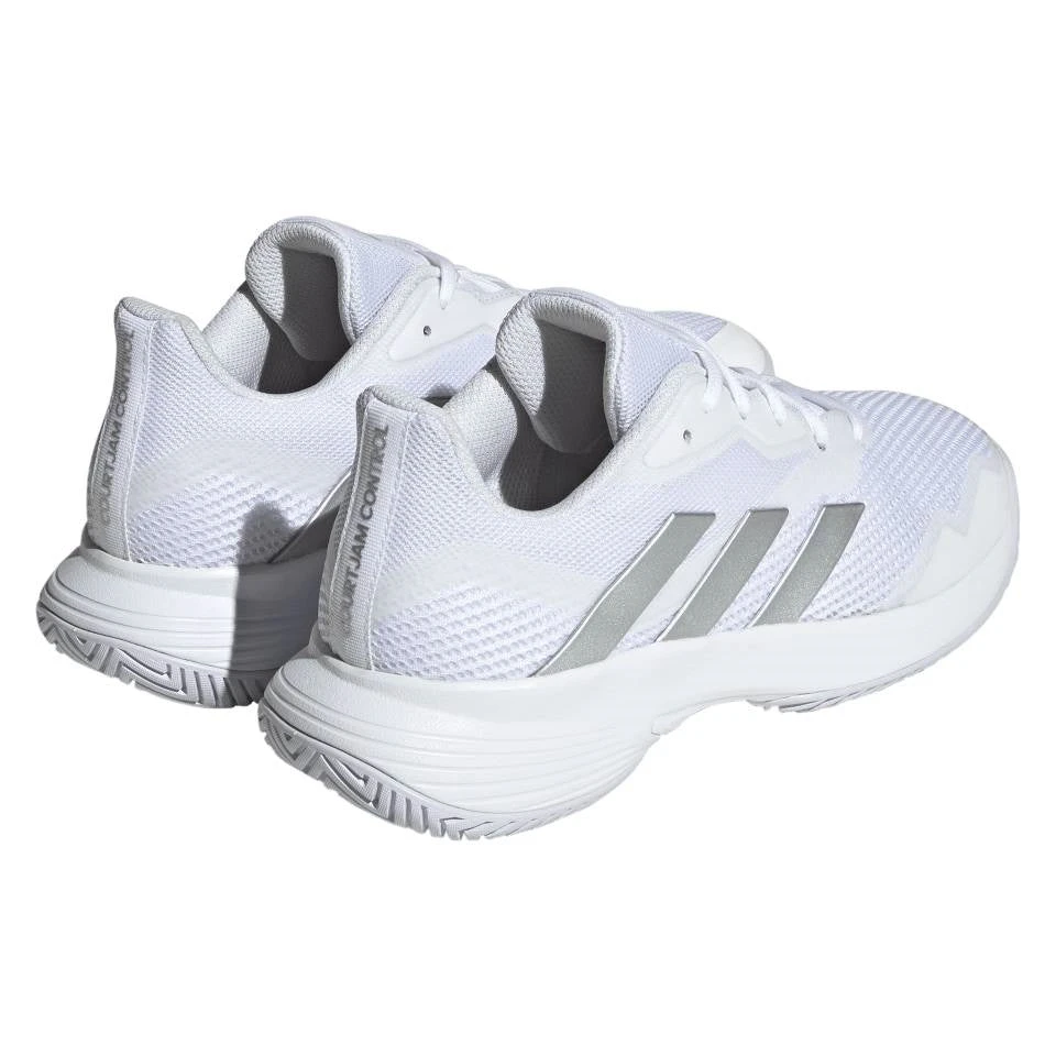 Adidas CourtJam Control Women's Tennis Shoe (White) 4 Adidas CourtJam Control Women's Tennis Shoe (White) - Image 4