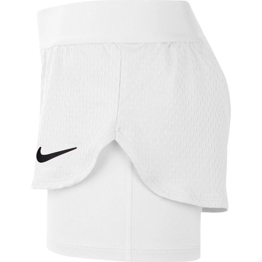 Nike Girl's Court Dri-Fit Flex Shorts (White) 5 Nike Girl's Court Dri-Fit Flex Shorts (White) - Image 5