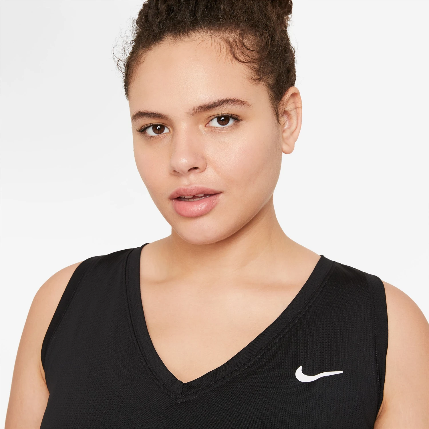 Nike Women's Dri-FIT Victory Tank (Black/White) 3 Nike Women's Dri-FIT Victory Tank (Black/White) - Image 3