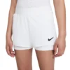 Nike Girls' Dri-FIT Victory Shorts (White/Black)