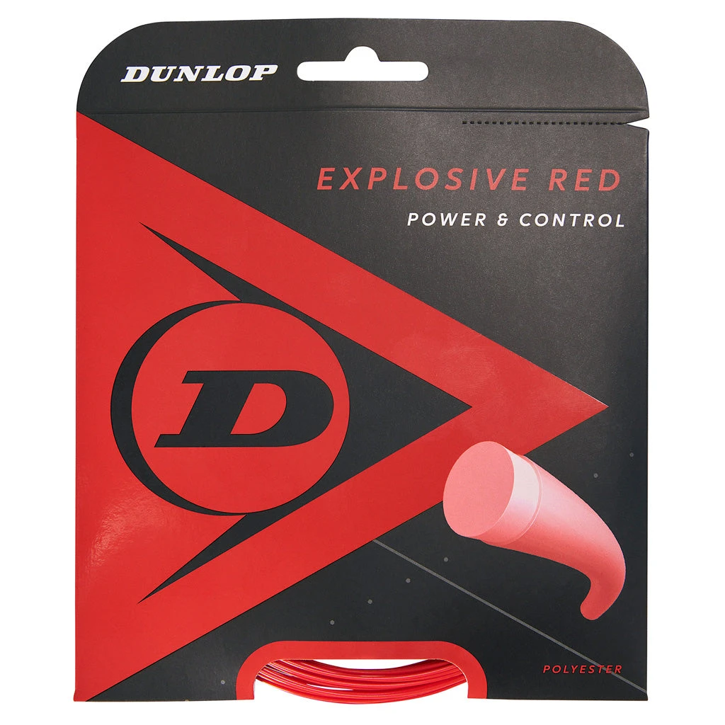Dunlop Explosive Red 16/1.30 Tennis String (Red) 1 Dunlop Explosive Red 16/1.30 Tennis String (Red)