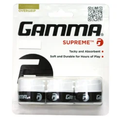 Gamma Supreme Overgrip 3 Pack (White)