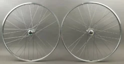 H Plus Son H + Son TB14 Silver Fixed Gear Track Bike SingleSpeed Wheels Suzue 36 Spoke Hubs