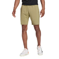 Adidas Men's Club Stretch Woven 7 Inch Shorts (Orbit Green/Black)