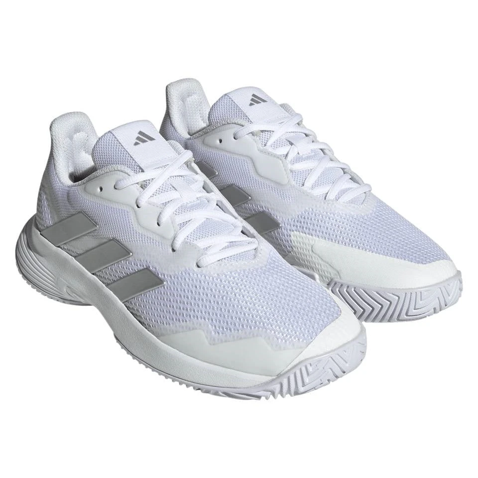 Adidas CourtJam Control Women's Tennis Shoe (White) 3 Adidas CourtJam Control Women's Tennis Shoe (White) - Image 3