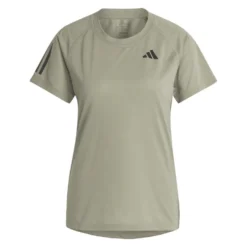 Adidas Women's Club 3 Stripe Top (Khaki)