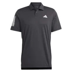 Adidas Men's 3 Stripe Club Polo (Black) 7 Adidas Men's 3 Stripe Club Polo (Black) -Sports Gear Store HS3269 2 APPAREL Photography FrontCenterView transparent