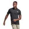 Adidas Men's 3 Stripe Club Polo (Black)