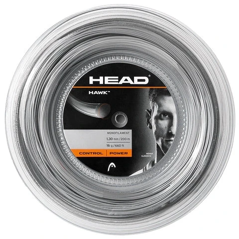 Head Hawk 16/1.30 Tennis String Reel (Silver) 1 Head Hawk 16/1.30 Tennis String Reel (Silver)