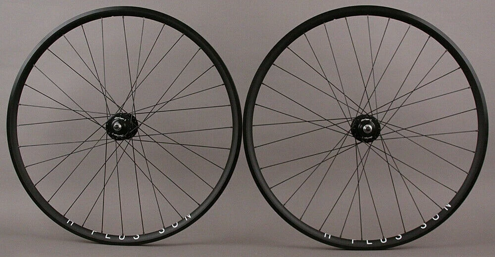 H Plus Son H + Son Archetype Black Rims Gran Compe Hubs Track Bike Fixed Gear Wheelset 1 H Plus Son H + Son Archetype Black Rims Gran Compe Hubs Track Bike Fixed Gear Wheelset