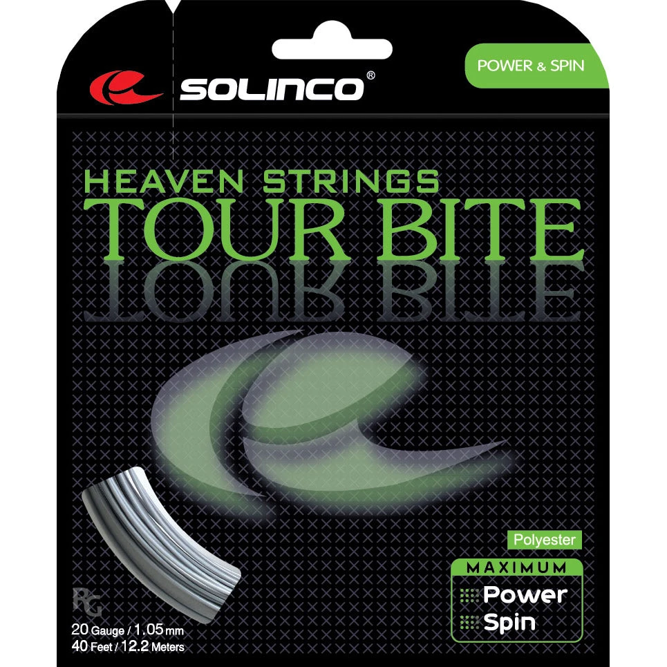 Solinco Tour Bite 20/1.05 Tennis String (Silver) 1 Solinco Tour Bite 20/1.05 Tennis String (Silver)