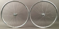 H Plus Son Archetype SILVER Rims Suzue Hubs Fixed Gear Track Bike Wheelset Fx/fx