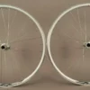 Velocity Silver Quill Rims Road Bike Wheelset Miche Hubs 9-12 Speed Campagnolo