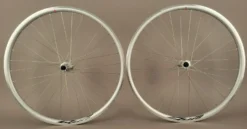 Velocity Silver Quill Rims Road Bike Wheelset Miche Hubs 9-12 Speed Campagnolo