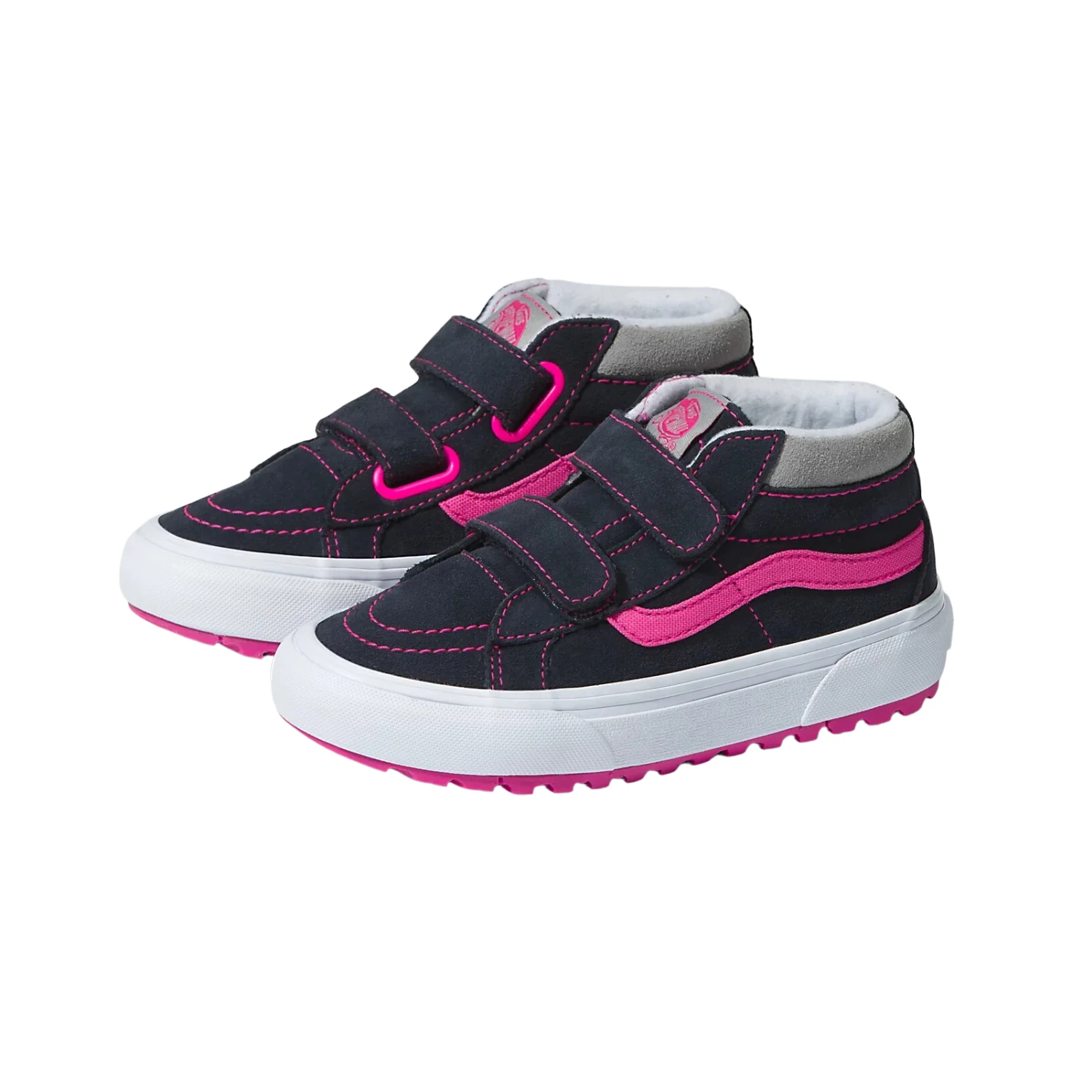 Vans Sk8-Mid Reissue V MTE-1 Navy/Pink Glow - Kid's Shoes 2 Vans Sk8-Mid Reissue V MTE-1 Navy/Pink Glow - Kid's Shoes - Image 2