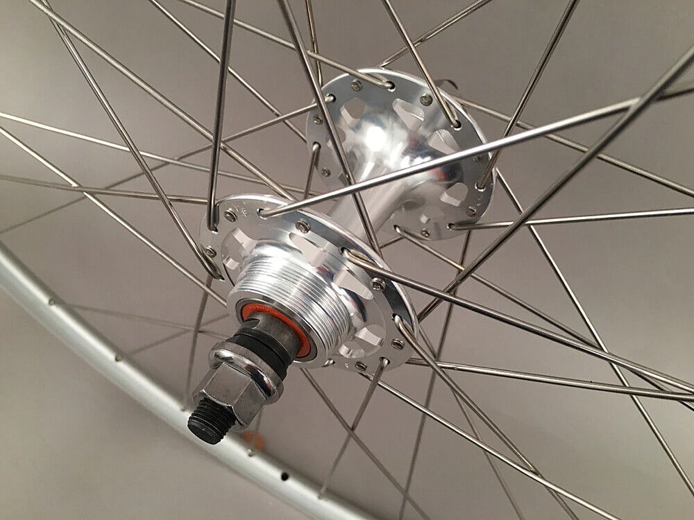 Alexrims Alex Rims DA22 Silver Fixed Gear Track Bike Wheels 32h SingleSpeed Formula Hubs 6 Alexrims Alex Rims DA22 Silver Fixed Gear Track Bike Wheels 32h SingleSpeed Formula Hubs - Image 6