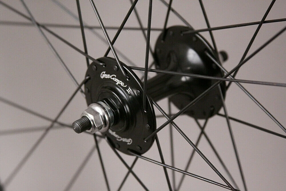 H Plus Son H + Son Archetype Black Rims Gran Compe Hubs Track Bike Fixed Gear Wheelset 5 H Plus Son H + Son Archetype Black Rims Gran Compe Hubs Track Bike Fixed Gear Wheelset - Image 5