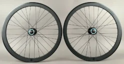 H Plus Son H Plus + Son Sl42 Black Fixed Gear Wheelset Suzue Promax Hubs
