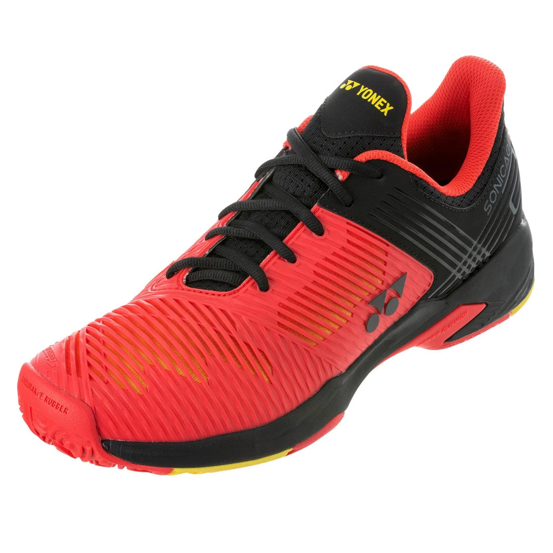 Yonex Power Cushion Sonicage 2 Clay Men's Tennis Shoe (Red/Black) 5 Yonex Power Cushion Sonicage 2 Clay Men's Tennis Shoe (Red/Black) - Image 5