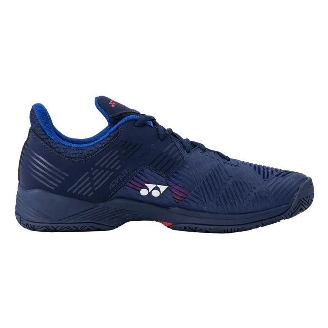 Yonex Power Cushion Sonicage 2 Wide Men's Tennis Shoe (Navy/Red) 1 Yonex Power Cushion Sonicage 2 Wide Men's Tennis Shoe (Navy/Red)