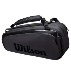 Wilson Pro Staff V13 Super Tour 9 Pack Racquet Bag (Black)