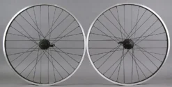 Sun Rims Sun Rhyno Lite 26" MTB Wheels Wheelset Shimano 32h Black Schrader Quick Release