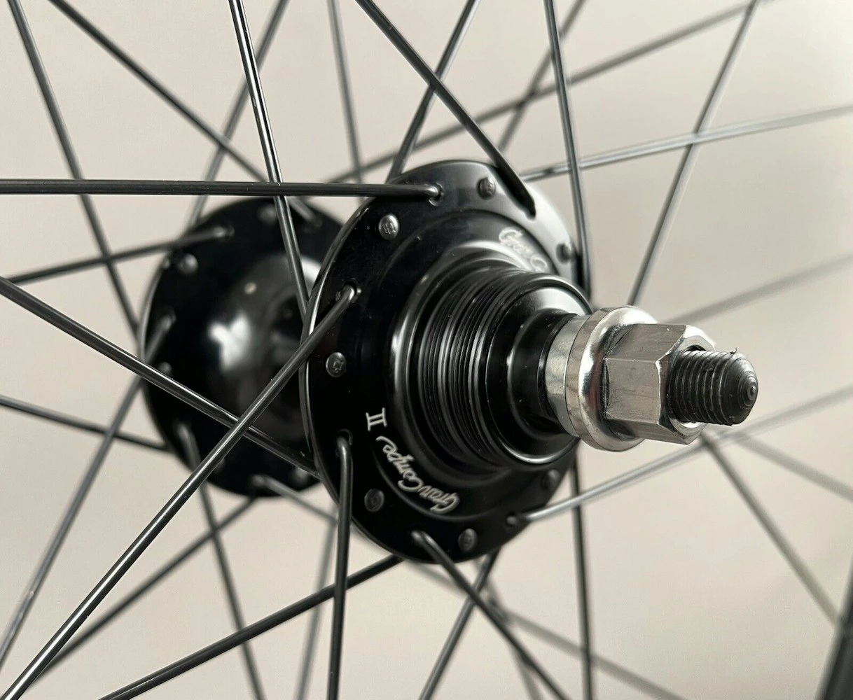 H Plus Son H PLUS + SON SL42 BLACK FIXED GEAR Track WHEELSET GRAN COMPE HUBS 7 H Plus Son H PLUS + SON SL42 BLACK FIXED GEAR Track WHEELSET GRAN COMPE HUBS - Image 7