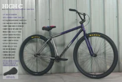 Sunday 2022 HIGH C 29" Gloss Trans Purple To Raw Fade