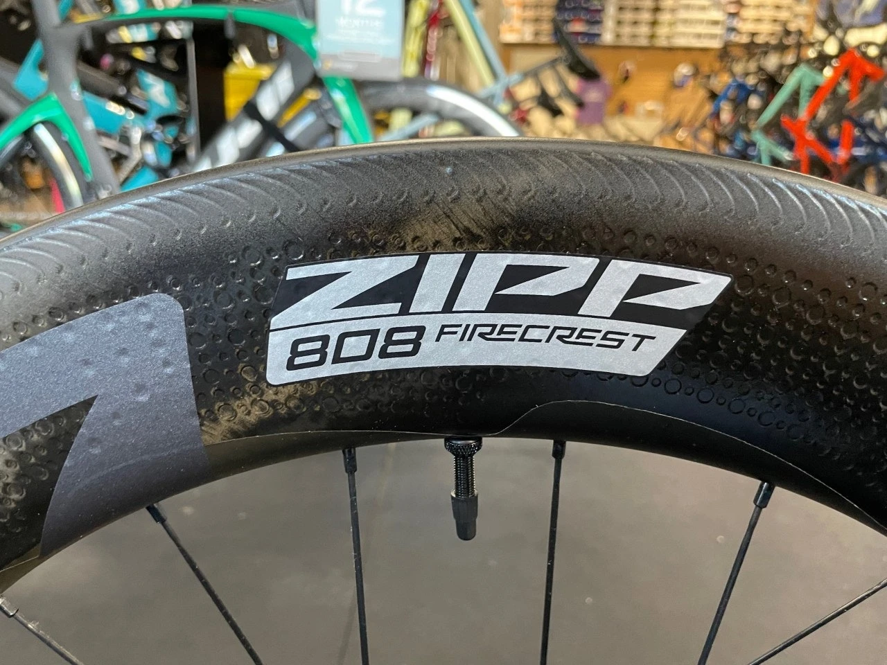 Zipp 808 Firecrest Carbon Tubeless Rim Brake Wheelset SRAM 10/11sp 2 Zipp 808 Firecrest Carbon Tubeless Rim Brake Wheelset SRAM 10/11sp - Image 2